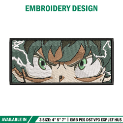 Deku eyes embroidery design, Mha embroidery, Anime design, Embroidery shirt, Embroidery file, Digital download