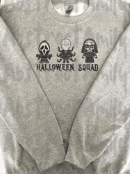 Halloween Squad Embroidery Design, Happy Halloween Embroidery Design, Retro Trendy Fall Slenderman Embroidery File, Spooky Vibes Machine Embroidery File