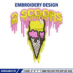 Cream embroidery design, Cream embroidery, Cream design, Embroidery file, Cream shirt, logo design, Digital download.
