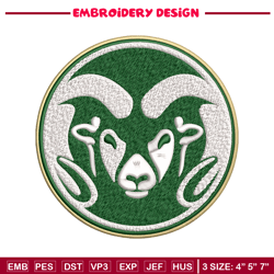 Colorado State Rams embroidery design, Colorado State Rams embroidery, logo Sport, Sport embroidery, NCAA embroidery.