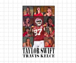 Kelce & Swift The Eras Tour Png, In My KC Chief Era Png, Vintage Travis Kelce Png, America Football