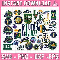 32 Files Utah Jazz svg, Ultas svg, Jazz svg,basketball bundle svg,Cricut ,SVGS, Cutouts, NBA svg, NBA svg, Basketball