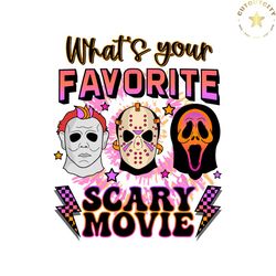 Whats Your Favorite Scary Movie Ghost Face SVG Cricut File