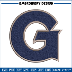 Georgetown Hoyas embroidery design, Georgetown Hoyas embroidery, logo Sport, Sport embroidery, NCAA embroidery.