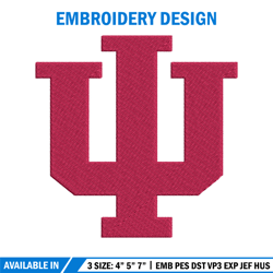 Indiana Hoosiers embroidery design, Indiana Hoosiers embroidery, logo Sport, Sport embroidery, NCAA embroidery.