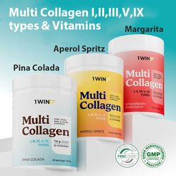 Multi Collagen I,II,III,V,IX types & Vitamins 240g / 0.53lb