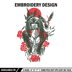 Itachi eagle embroidery design, Naruto embroidery, Anime design, Embroidery shirt, Embroidery file, Digital download