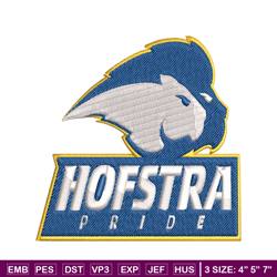 Hofstra Pride embroidery design, Hofstra Pride embroidery, logo Sport, Sport embroidery, NCAA embroidery.