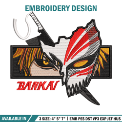 Ichigo eyes embroidery design, Bleach embroidery, Anime design, Embroidery shirt, Embroidery file, Digital download