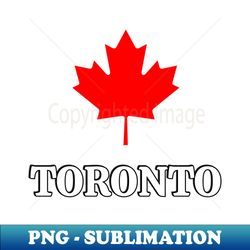 Toronto CANADA Maple Leaf - Vibrant Sublimation Design - Instant Digital Download