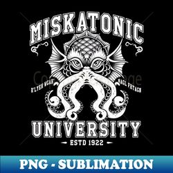 Miskatonic University - Vintage Distressed College - Cthulhu PNG Sublimation Download