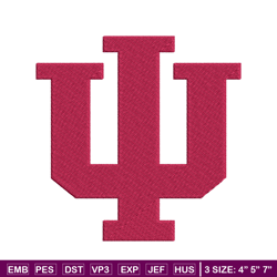 Indiana Hoosiers embroidery design, Indiana Hoosiers embroidery, logo Sport, Sport embroidery, NCAA embroidery.