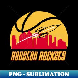 retro rockets - cityscape - high-quality sublimation download