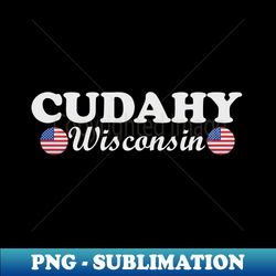 Cudahy Wisconsin Skyline - Vibrant Sublimation File - Instant Download