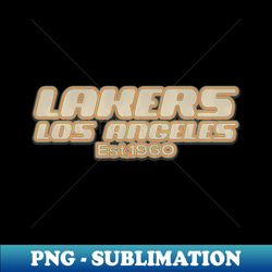 Vintage Lakers Logo - Retro PNG Sublimation Download - Instantly Enhance Your Style