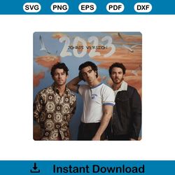 Vintage Jonas Brothers The Eras Tour 2023 PNG Download
