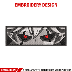 Liebe Eyes embroidery design, Black clover embroidery, Embroidery shirt, Embroidery file, Anime design, Digital download