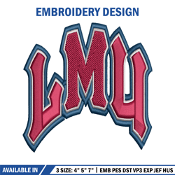 Loyola Marymount Lions embroidery design, Loyola Marymount Lions embroidery, Sport embroidery, NCAA embroidery.
