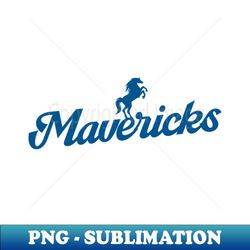 Mavericks Basketball Retro - High-Resolution PNG Digital Download - Perfect for Sublimation Designs