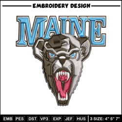 Maine Black Bears embroidery design, Maine Black Bears embroidery, logo Sport, Sport embroidery, NCAA embroidery.
