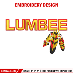 Lumbee logo embroidery design, Logo embroidery, Embroidery file, Embroidery shirt, Emb design,Digital download