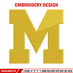 Michigan Wolverines embroidery design, Michigan Wolverines embroidery, logo Sport, Sport embroidery, NCAA embroidery.