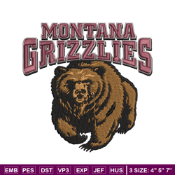 Montana Grizzlie embroidery, Montana Grizzlie embroidery, Football embroidery, Sport embroidery, NCAA embroidery.