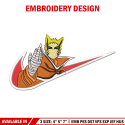 Naruto Nike embroidery design, Naruto anime embroidery, Nike design, anime design, anime shirt, Digital download