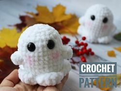 CROCHET PATTERN Ghost toy Halloween decor Amigurumi Ghost Halloween gift Amigurumi tutorial, PDF file
