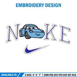Nike blue mcqueen embroidery design, Mcqueen embroidery, Nike design, Embroidery shirt, Embroidery file,Digital download