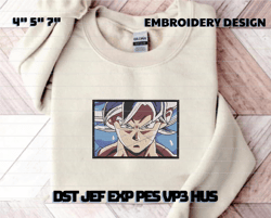 Anime Embroidery Designs, G0ku UI Embroidery Designs, Anime Character Embroidery Designs, Instant Download