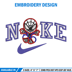 Nike spiderman embroidery design, Marvel embroidery, Nike design, Embroidery file,Embroidery shirt, Digital download