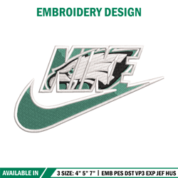 Nike x eagle embroidery design, Eagle embroidery, Nike design, Embroidery shirt, Embroidery file, Digital download