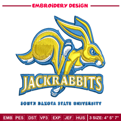 South Dakota State Jackrabbits embroidery design, South Dakota State Jackrabbits embroidery, logo Sport, NCAA embroidery