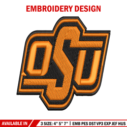 Oklahoma State Cowboys embroidery design, Oklahoma State Cowboys embroidery, Sport embroidery, NCAA embroidery.