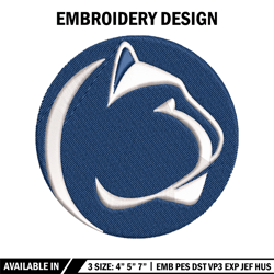 Penn State Nittany Lions embroidery design, Penn State Nittany Lions embroidery, Sport embroidery, NCAA embroidery.