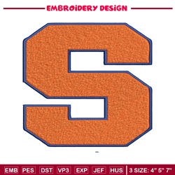 Syracuse Orange embroidery design, Syracuse Orange embroidery, logo Sport, Sport embroidery, NCAA embroidery.