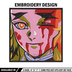 Rengoku face embroidery design, Rengoku embroidery, Anime design, Embroidery shirt, Embroidery file, Digital download
