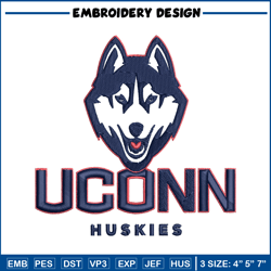 UConn Huskies embroidery design, UConn Huskies embroidery, logo Sport, Sport embroidery, NCAA embroidery.