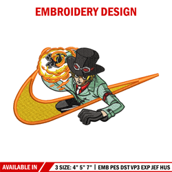 Sabo nike embroidery design, One piece embroidery, Nike design, Embroidery shirt, Embroidery file, Digital download