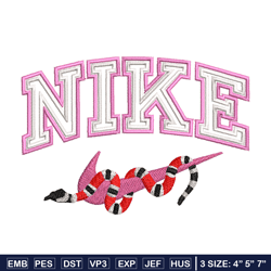 Nike x snake embroidery design, Snake embroidery, Nike design, Embroidery shirt, Embroidery file, Digital download
