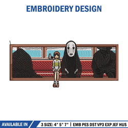 Spirited Away embroidery design, Ghibli embroidery, Embroidery shirt, Embroidery file, Anime design, Digital download