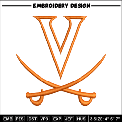Virginia Cavaliers embroidery design, Virginia Cavaliers embroidery, logo Sport, Sport embroidery, NCAA embroidery.