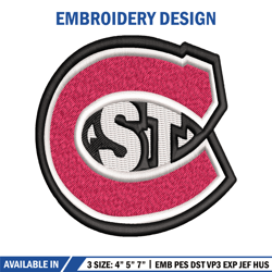 St Cloud State Huskies embroidery design, St Cloud State Huskies embroidery, Sport embroidery, NCAA embroidery.