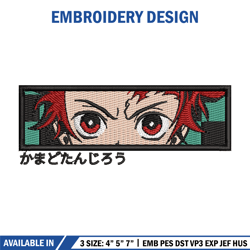 Tanjiro eyes box embroidery design, Tanjiro embroidery, Anime design, Embroidery shirt, Embroidery file,Digital download