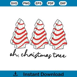 Oh Christmas Tree Funny Christmas Cake SVG File For Cricut