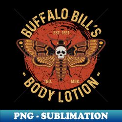 PNG Sublimation Download - Buffalo Bills Body Lotion - Vintage Horror Delight