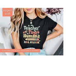 Teacher Shirt, Custom Teacher Shirt For Teacher Appreciation Gift For Teacher, Customized Name Teacher Shirt, Cute Eleme