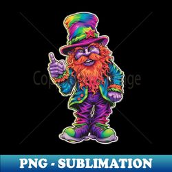 Sublimation Tie Dye Leprechaun - Extra Lucky PNG Digital Download