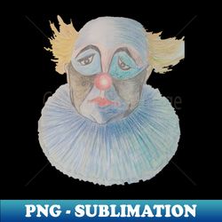 Sad Clown PNG - Transparent Digital Download - Bring Emotion to Your Designs